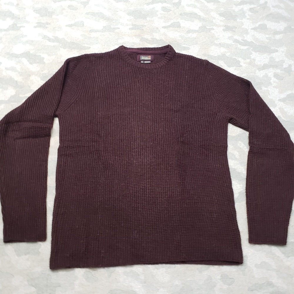Royal Robbins Sweater Mens Large Purple Plum Pullover Knit Outdoors